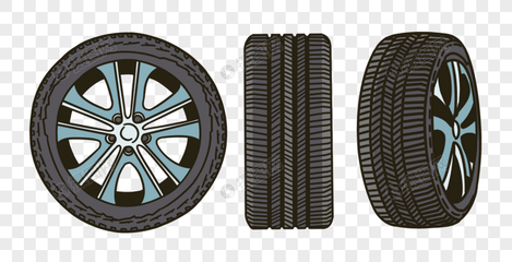 汽車(chē)輪胎元素素材 PSD格式免費(fèi)下載與設(shè)計(jì)應(yīng)用